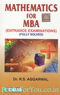 Mathematics for MBA (Entrance Examinations) (Fully Solved)